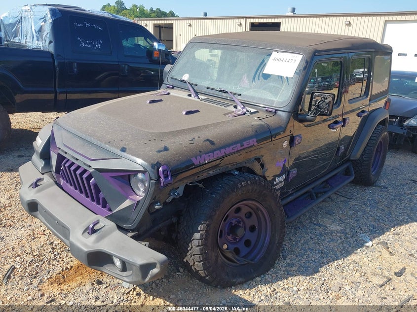 Vin: 1c4hjxdn4mw530831, lot: 46543932, jeep wrangler unlimited sport 4x4 20212
