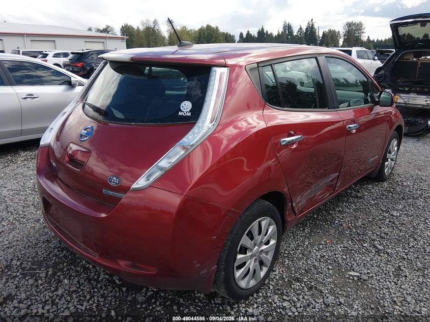 Vin: 1n4az0cp0fc330950, lot: 46544042, nissan leaf s 20154