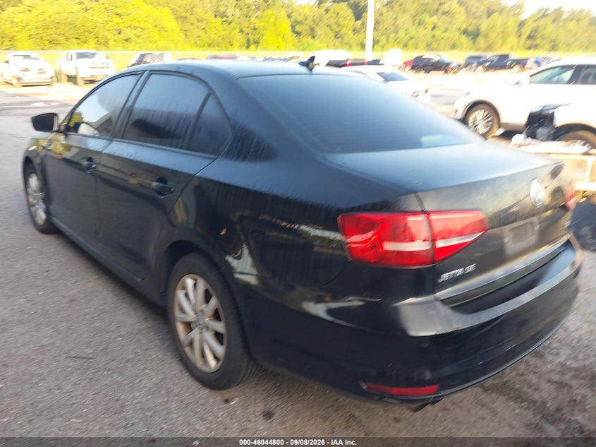 Vin: 3vwd17aj3fm226373, lot: 46544255, volkswagen jetta 1.8t se 20153