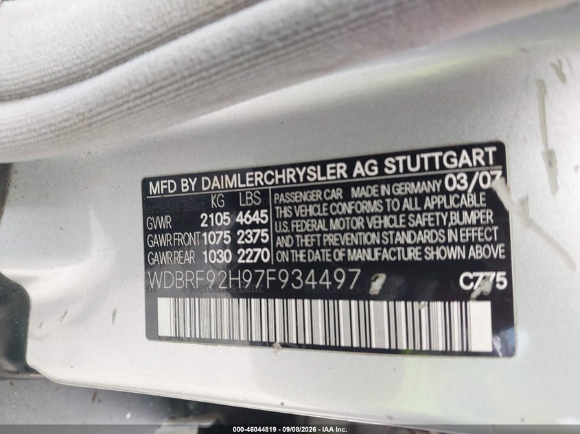 2007 MERCEDES-BENZ C 280 LUXURY 4MATIC · Фото 9