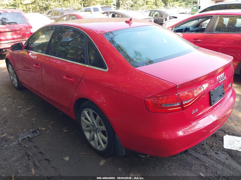AUDI A4 2013 VIN WAUFFAFL1DN029111