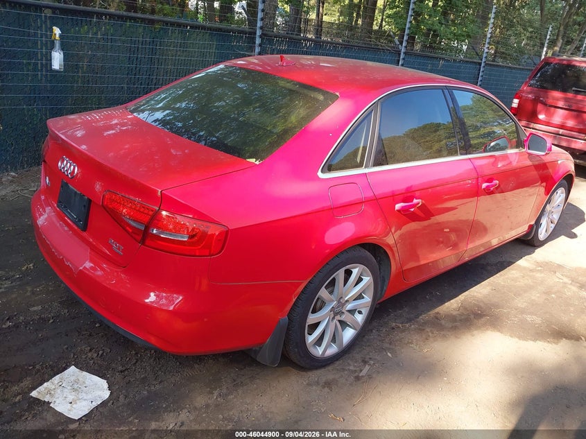AUDI A4 2013 VIN WAUFFAFL1DN029111