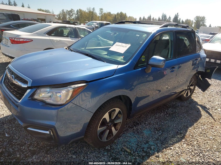 2017 Subaru Forester, Удар ззаду, IAAI, VIN JF2SJAGC3HH587210 — фото 2