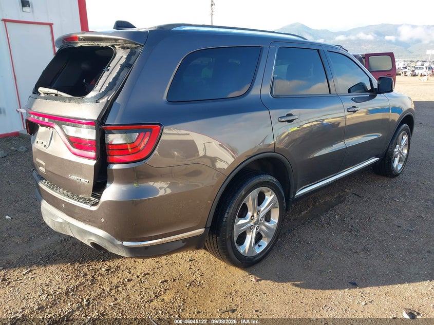 Vin: 1c4rdjdg2ec305059, lot: 46544577, dodge durango limited 20144