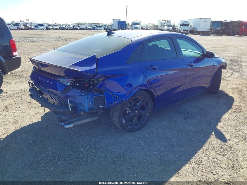 Vin: kmhlr4df0su044046, lot: 46544663, hyundai elantra n line 20254