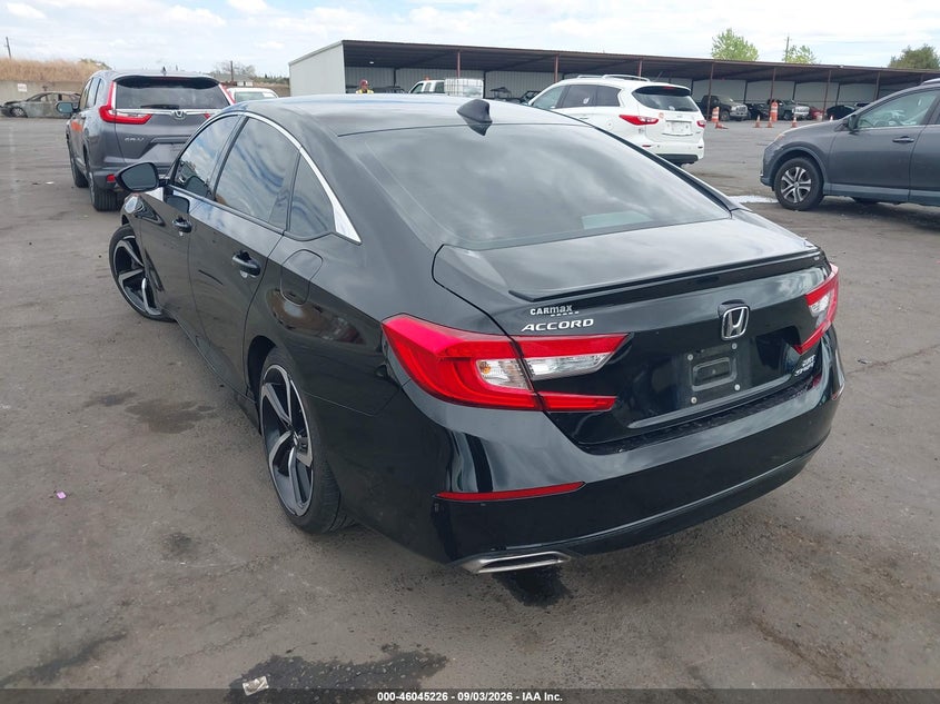 Vin: 1hgcv2f35ka009013, lot: 46544681, honda accord sport 2.0t 20193