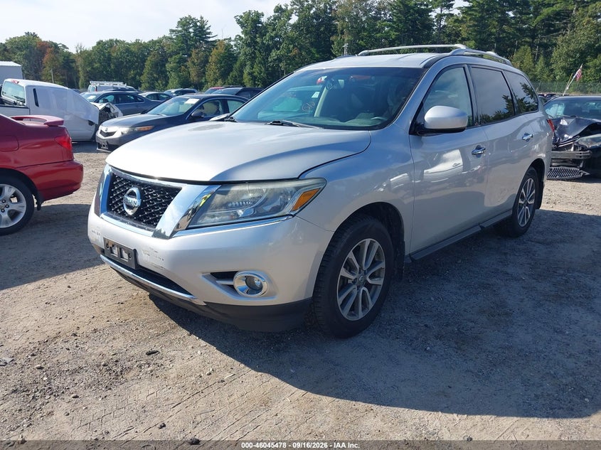 Vin: 5n1ar2mm3fc675945, lot: 46544933, nissan pathfinder sv 20152