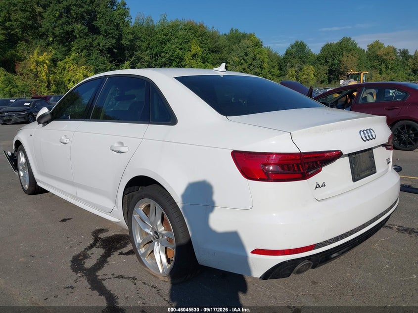 Vin: waudnaf43hn054892, lot: 46544985, audi a4 season of audi premium 20173