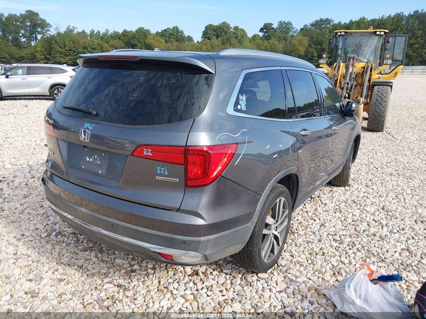 Vin: 5fnyf5h93gb017954, lot: 46544991, honda pilot touring 20164