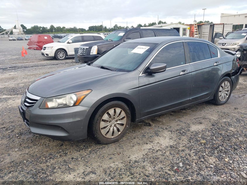 Vin: 1hgcp2f31ca085680, lot: 46545070, honda accord 2.4 lx 20122