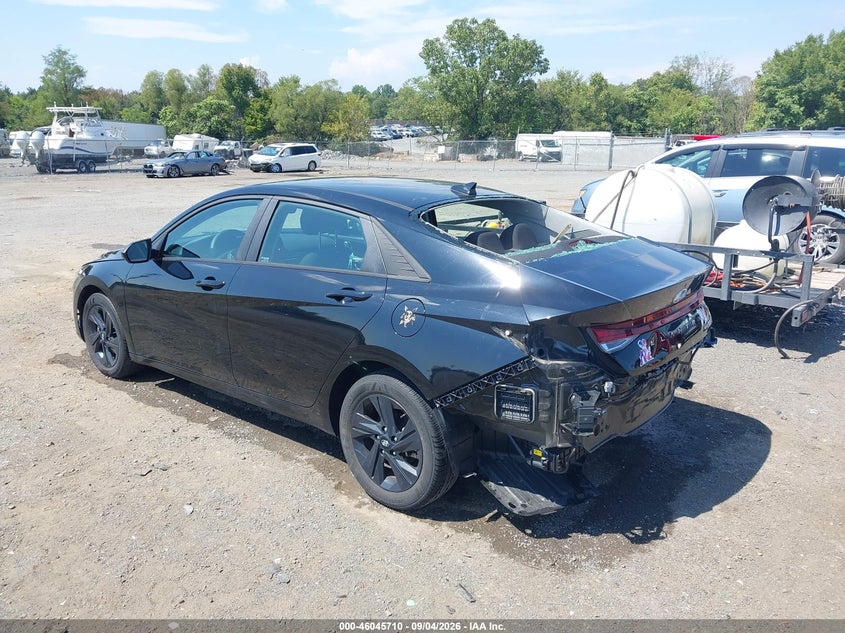 Vin: kmhlm4aj5pu088591, lot: 46545165, hyundai elantra hybrid blue 20233