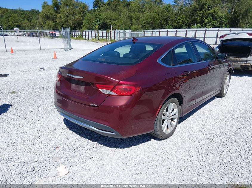 Vin: 1c3cccab9gn188623, lot: 46545166, chrysler 200 limited platinum 20164