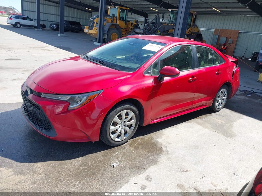 Vin: jtdeprae8lj022200, lot: 46545169, toyota corolla le 20202