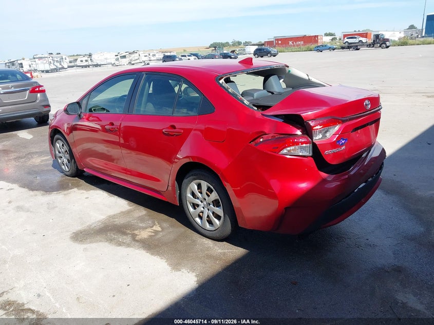 Vin: jtdeprae8lj022200, lot: 46545169, toyota corolla le 20203
