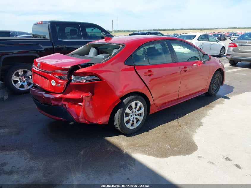 Vin: jtdeprae8lj022200, lot: 46545169, toyota corolla le 20204