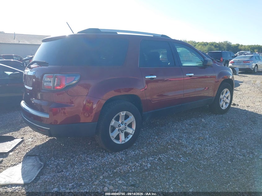 Vin: 1gkkrpkd8fj367176, lot: 46545210, gmc acadia sle-2 20154