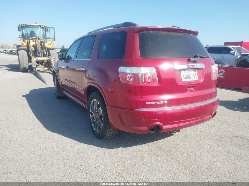 Vin: 1gkkrted6cj264676, lot: 46545243, gmc acadia denali 20123