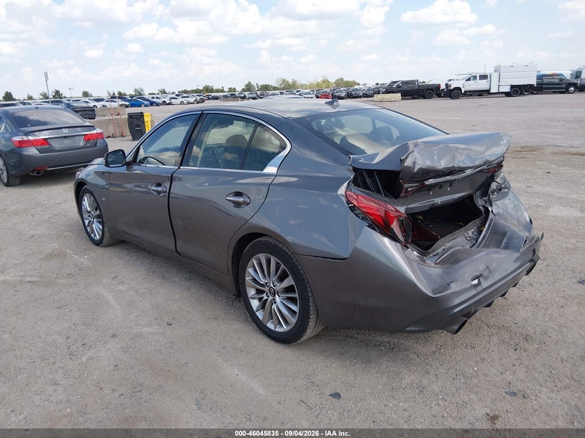 Vin: jn1ev7ar4lm254713, lot: 46545290, infiniti q50 luxe awd 20203