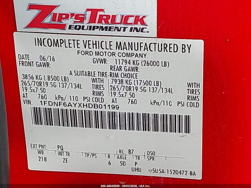 2017 FORD F-650 GAS auction photo 8