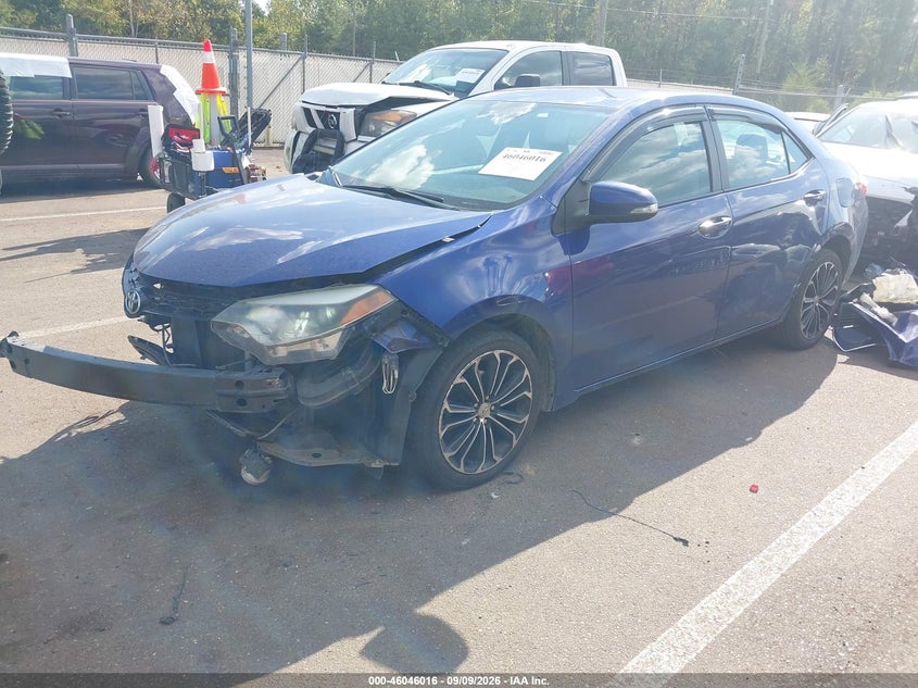 Vin: 5yfburhe2fp212799, lot: 46545471, toyota corolla s plus 20152