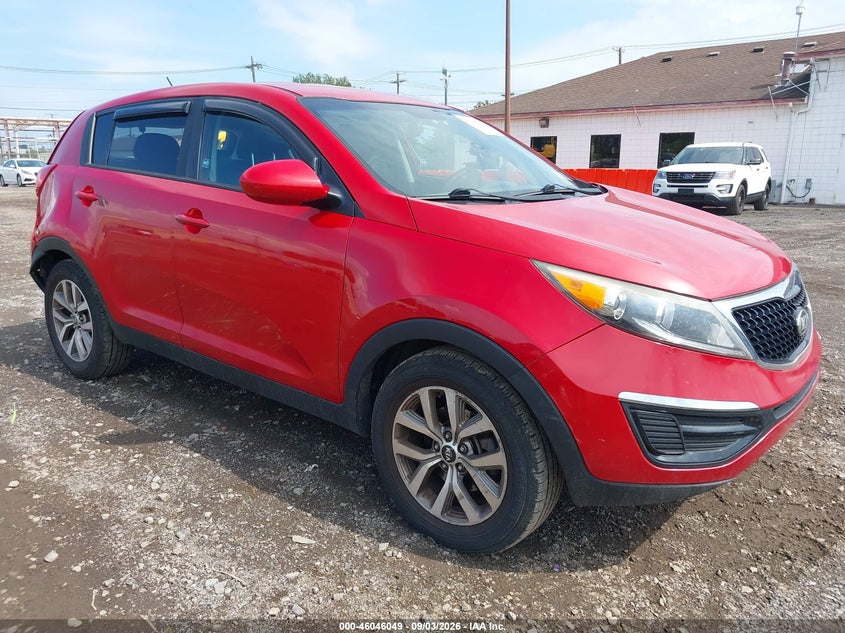 Vin: kndpbcac5f7763876, lot: 46545504, kia sportage lx 20151