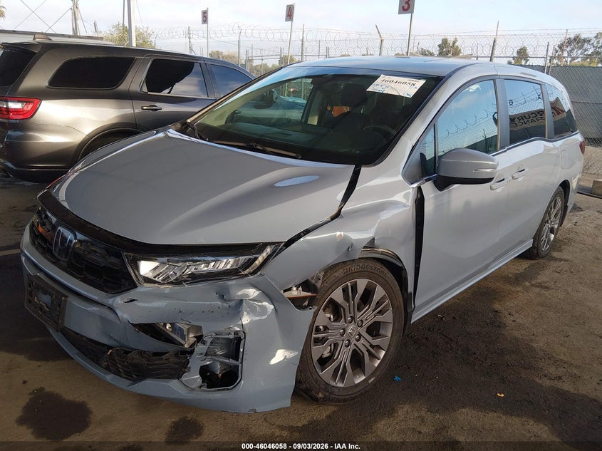 Vin: 5fnrl6h88sb044313, lot: 46545513, honda odyssey touring 20252