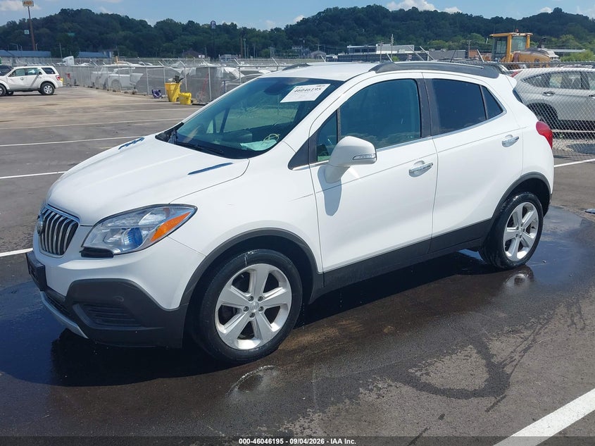 Vin: kl4cjasbxgb717545, lot: 46545650, buick encore 20162