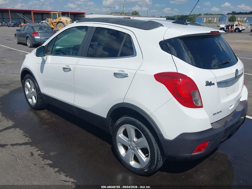 Vin: kl4cjasbxgb717545, lot: 46545650, buick encore 20163
