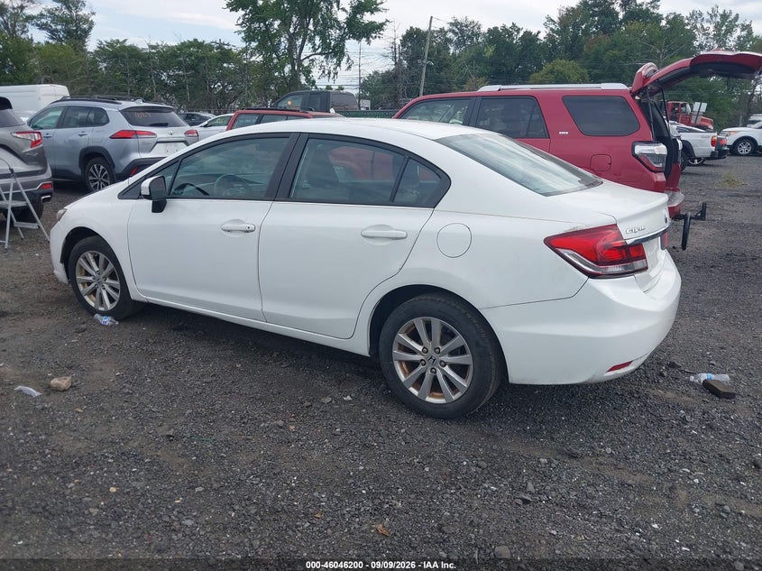 Vin: 19xfb2f5xee255272, lot: 46545655, honda civic lx 20143