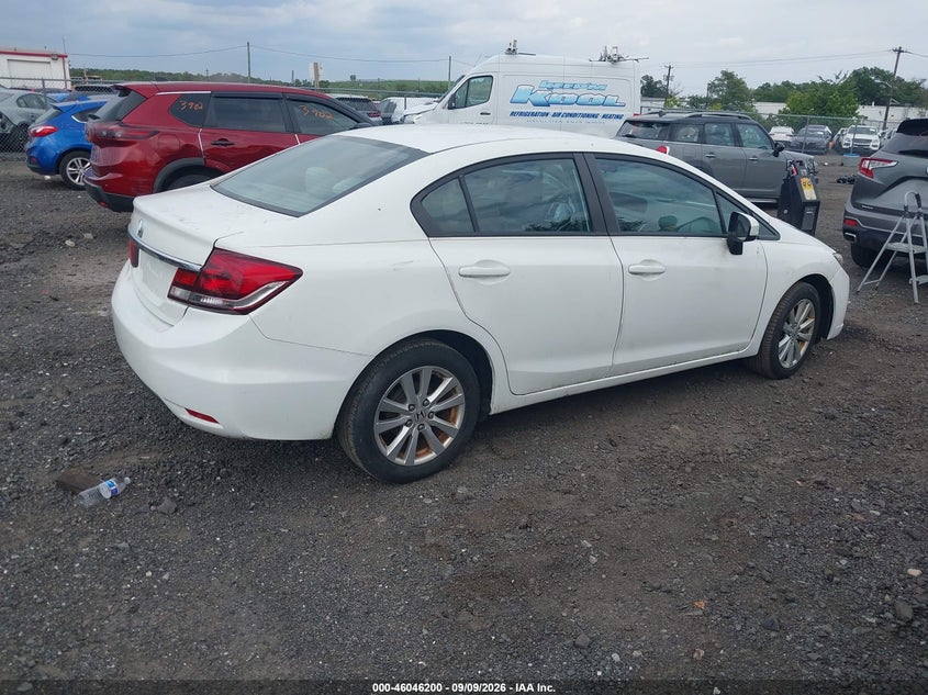 Vin: 19xfb2f5xee255272, lot: 46545655, honda civic lx 20144