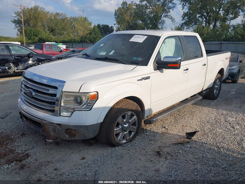 Vin: 1ftfw1ef8dfb40909, lot: 46545676, ford f-150 lariat 20132