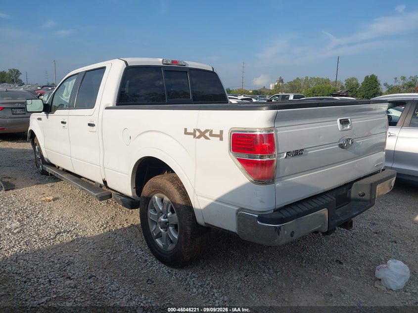 Vin: 1ftfw1ef8dfb40909, lot: 46545676, ford f-150 lariat 20133