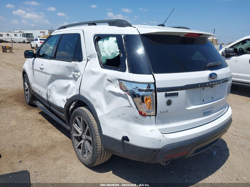 Vin: 1fm5k7d85fga64099, lot: 46545744, ford explorer xlt 20153
