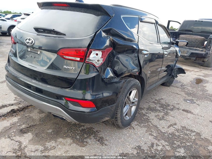 Vin: 5xyzu3lb4hg424944, lot: 46545771, hyundai santa fe sport 2.4l 20174
