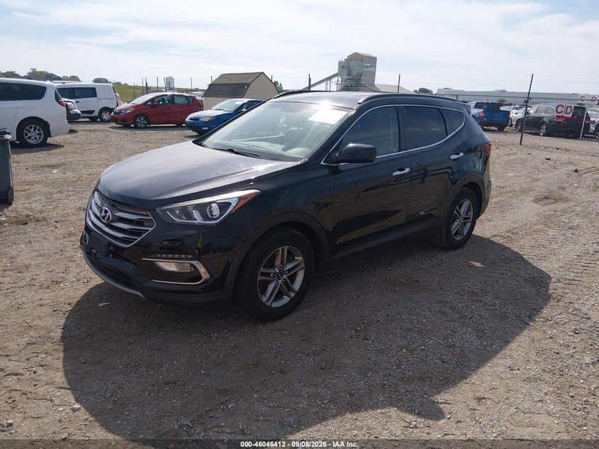 Vin: 5xyzu3lb8hg382858, lot: 46545867, hyundai santa fe sport 2.4l 20172