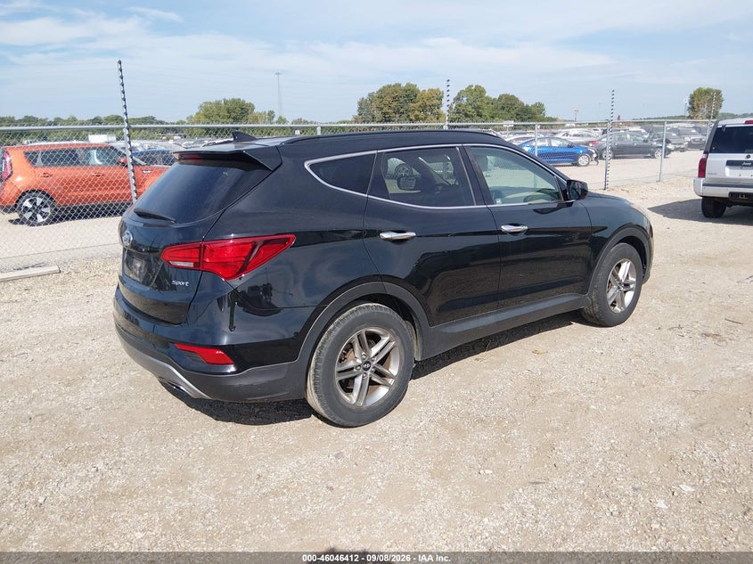 Vin: 5xyzu3lb8hg382858, lot: 46545867, hyundai santa fe sport 2.4l 20174
