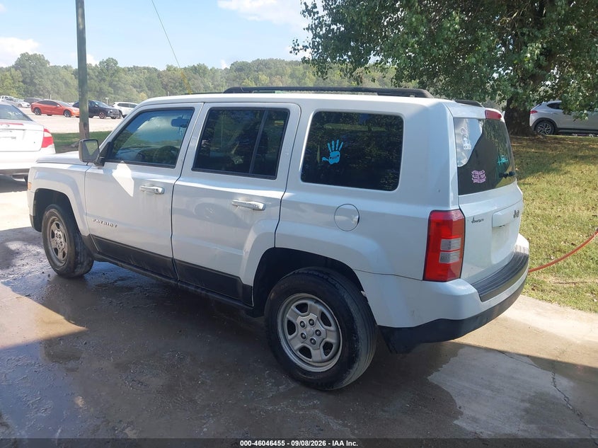 Vin: 1c4njpba5hd122794, lot: 46545910, jeep patriot sport fwd 20173