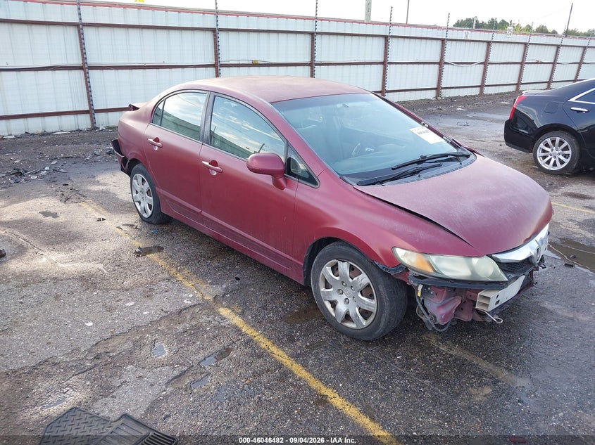 Vin: 2hgfa1f51ah519976, lot: 46545937, honda civic lx 2010 img_1