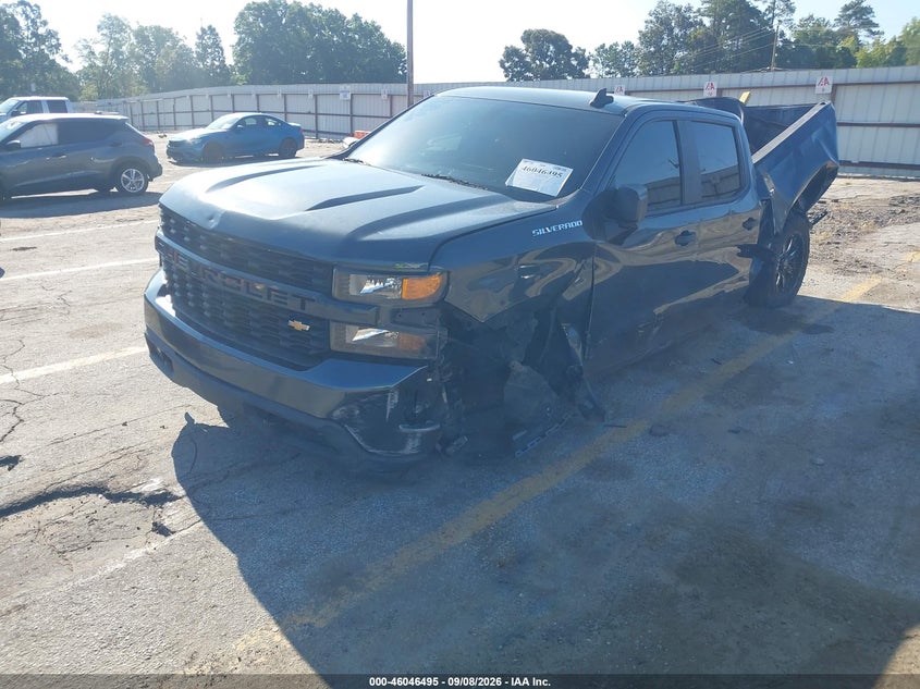 Vin: 3gcpwbef1lg153864, lot: 46545951, chevrolet silverado 1500 2wd  standard bed custom 20202