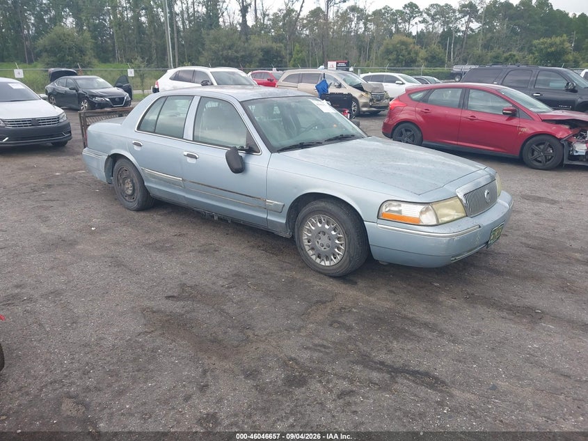 2003 Mercury Grand Marquis Gs, Right Front, IAAI, VIN 2MEFM74W93X682340