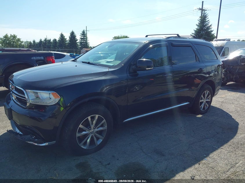 Vin: 1c4rdjdg9gc315350, lot: 46546304, dodge durango limited 20162