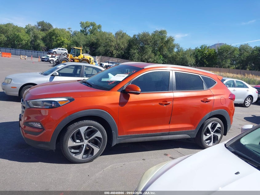 2016 HYUNDAI TUCSON SPORT UTILITY VEHICLE 1.6L I-4 DI, DOHC, VVT, TURBO, REGULAR , 175HP