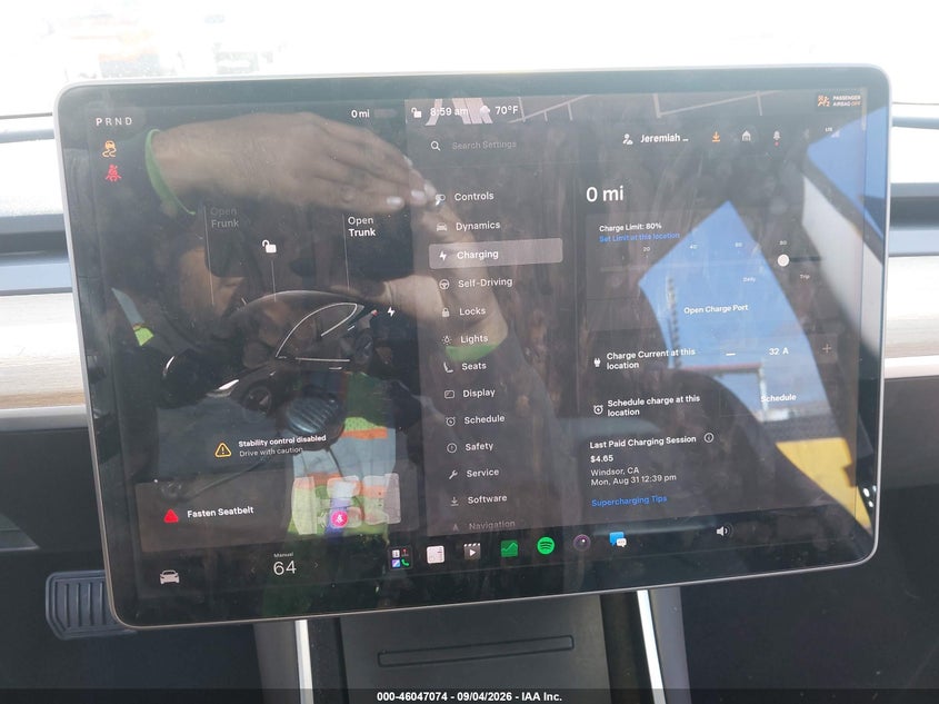 TESLA MODEL 3 2019 VIN 5YJ3E1EA6KF426804