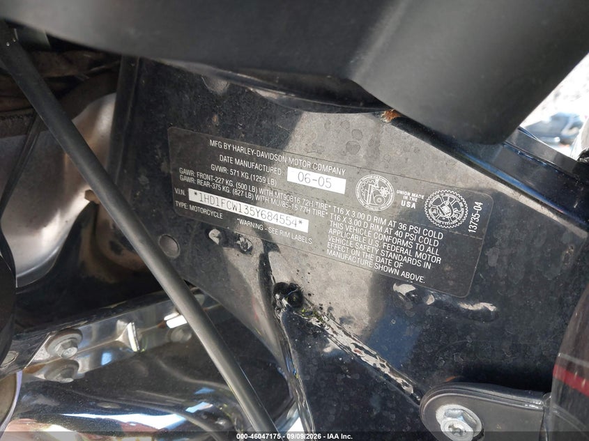 HARLEY-DAVIDSON FLHTCUI 2005