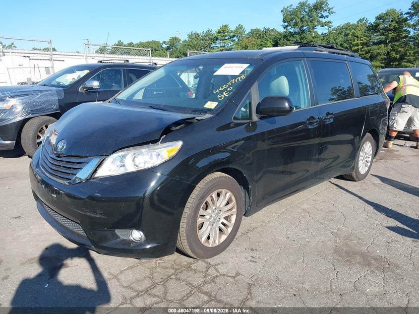 Vin: 5tdyk3dc7ds342650, lot: 46546654, toyota sienna xle v6 8 passenger 20132