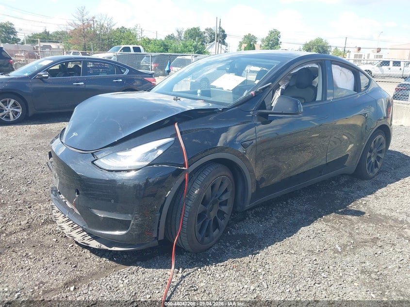 Vin: 5yjygdee6mf061936, lot: 46546661, tesla model y long range dual motor all-wheel drive 20212