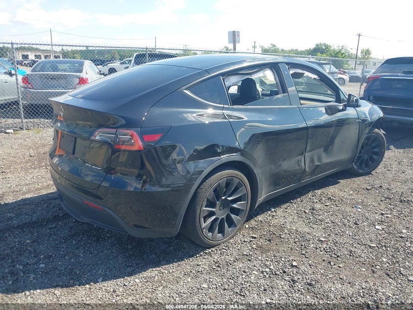 Vin: 5yjygdee6mf061936, lot: 46546661, tesla model y long range dual motor all-wheel drive 20214