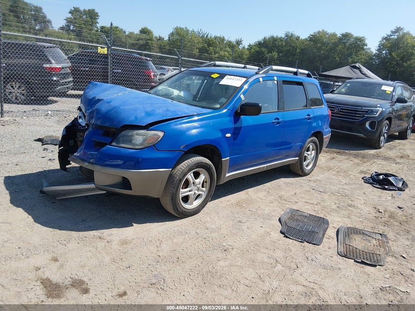 MITSUBISHI OUTLANDER 2004 VIN JA4LZ31F44U048584