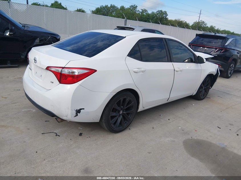 2015 TOYOTA COROLLA SEDAN 1.8L I-4 DOHC, VVT, 132HP