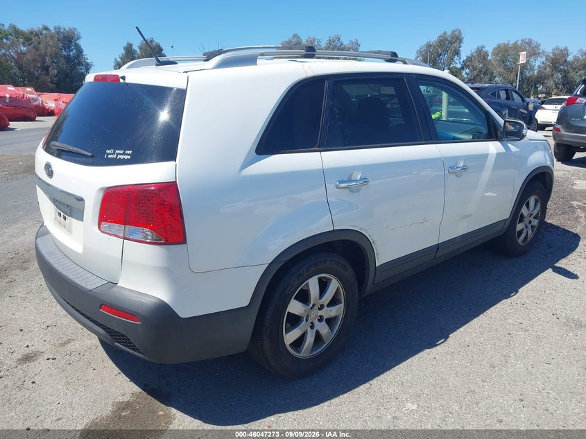 Vin: 5xykt4a62cg266385, lot: 46546728, kia sorento lx 20124
